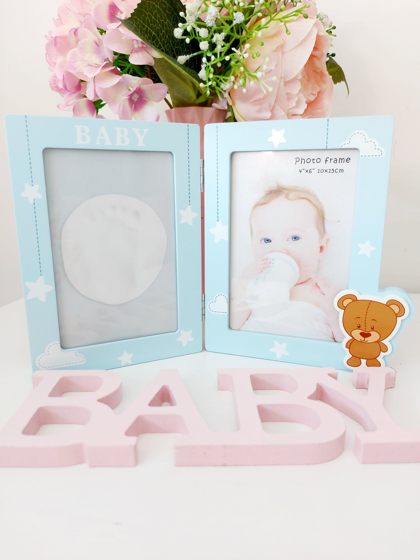 Portafotos huellas “Baby boy”