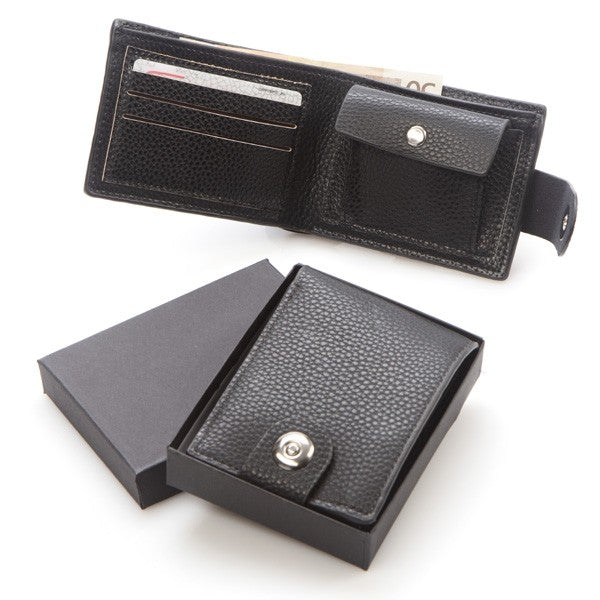 Cartera negra con cierre