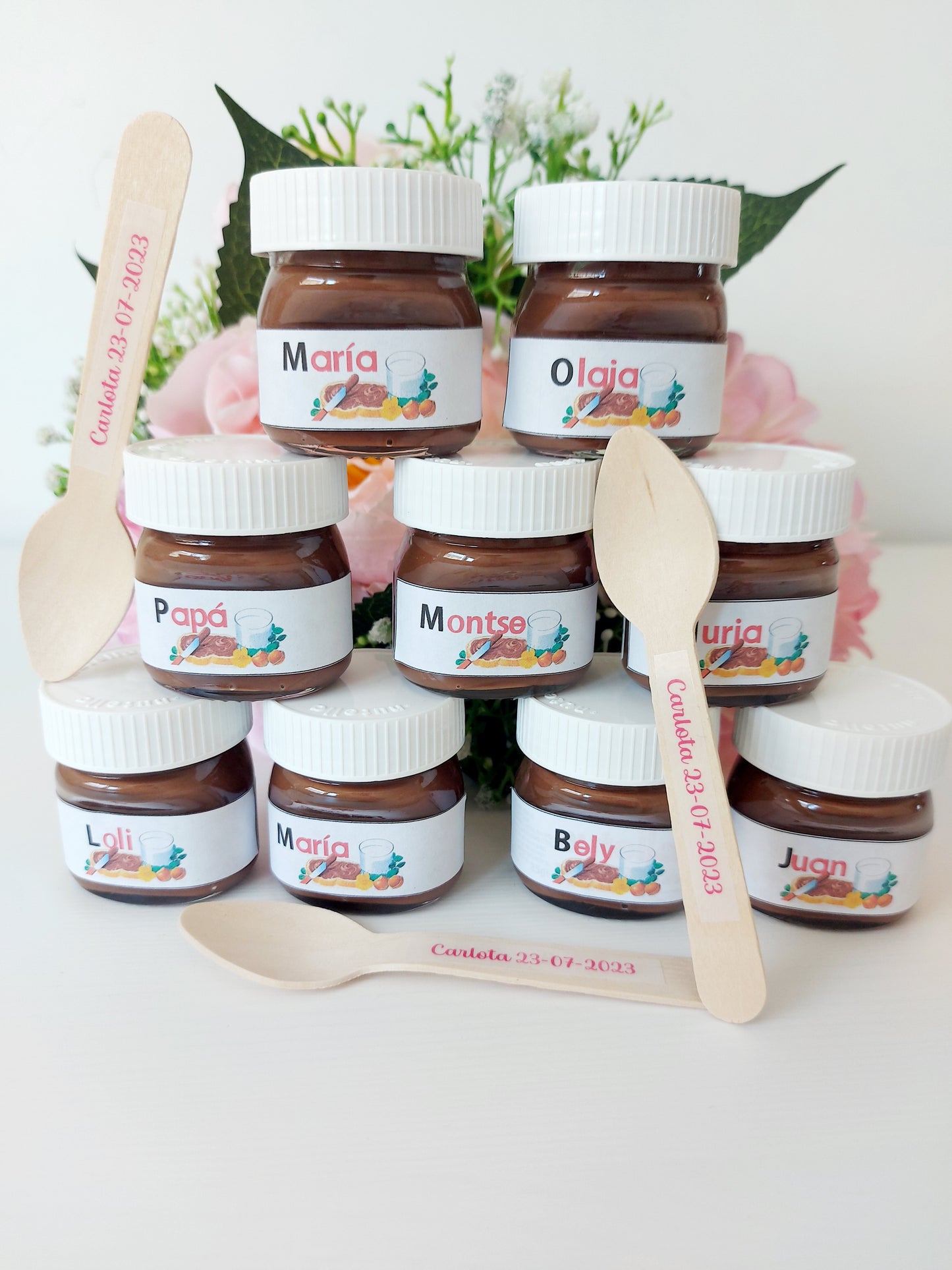 Mini Nutella con cuchara