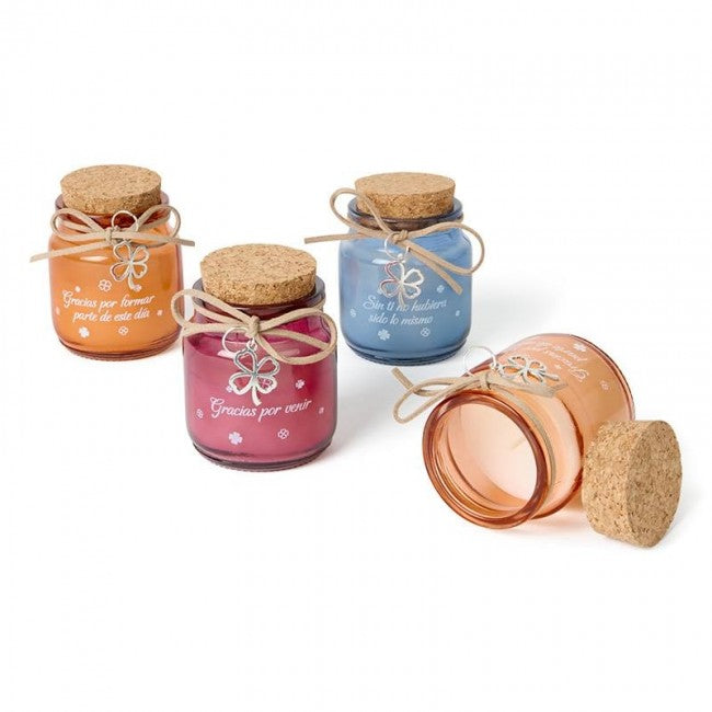 Vela "colors"con tapa