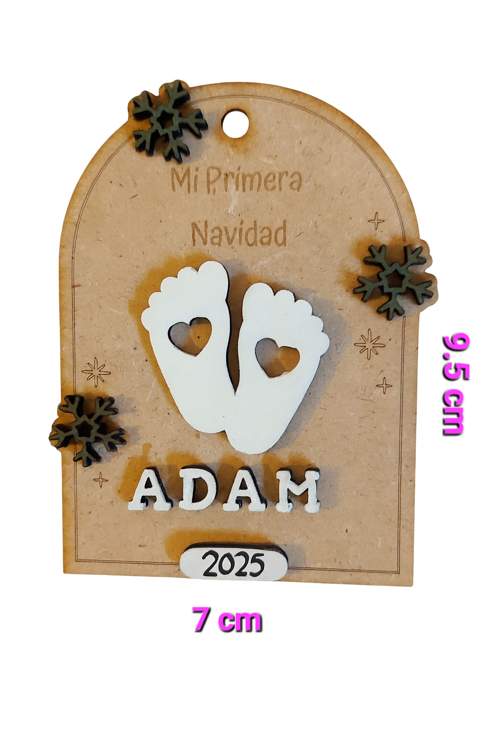 Adorno "Mi Primera Navidad -pies"