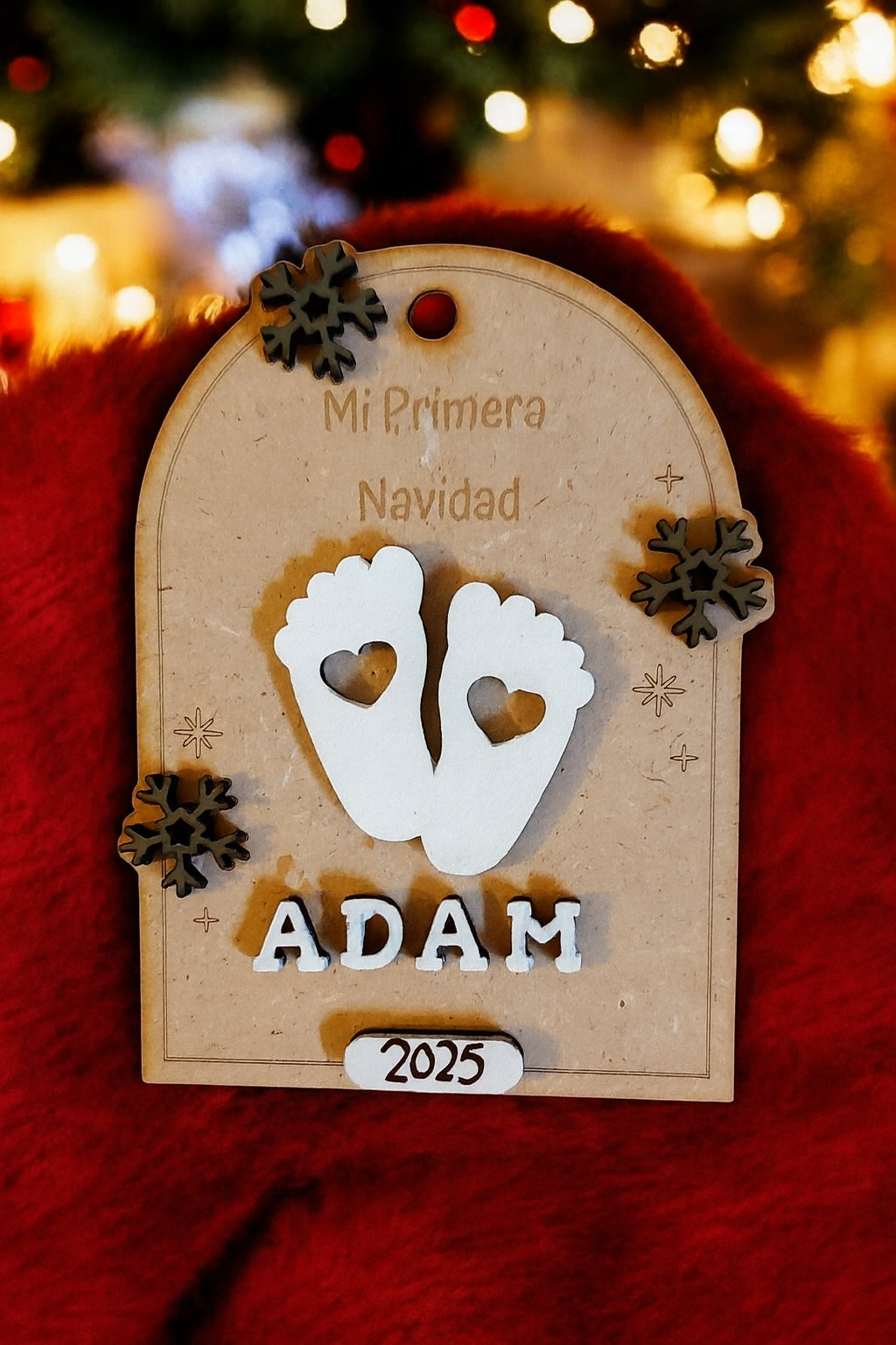 Adorno "Mi Primera Navidad -pies"