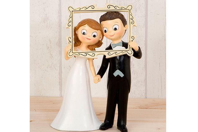 Figura de tarta marco de fotos