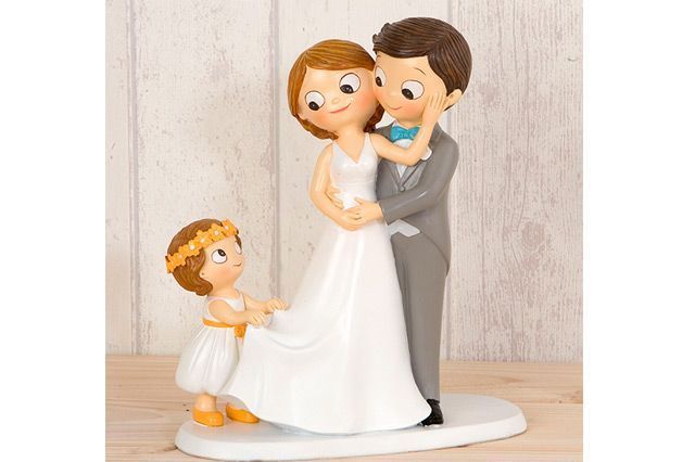 Figura de tarta novio & niña