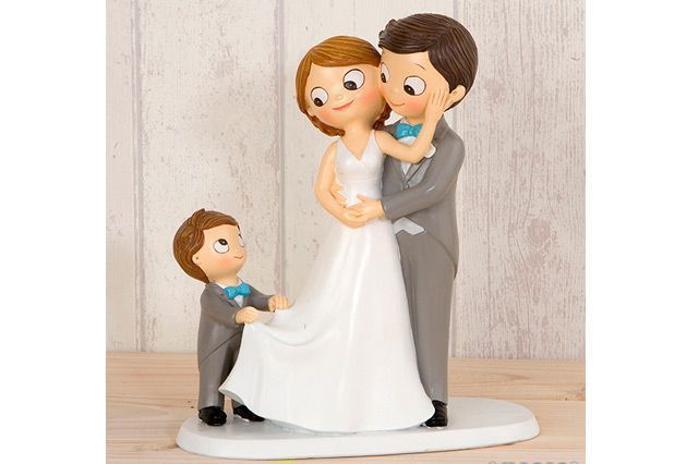 Figura de tarta novio & niño