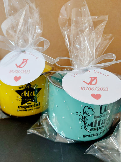 Taza "Gracias por venir"