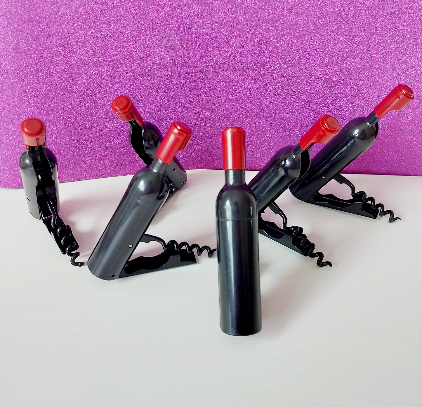 Abrebotellas en forma de botella de vino