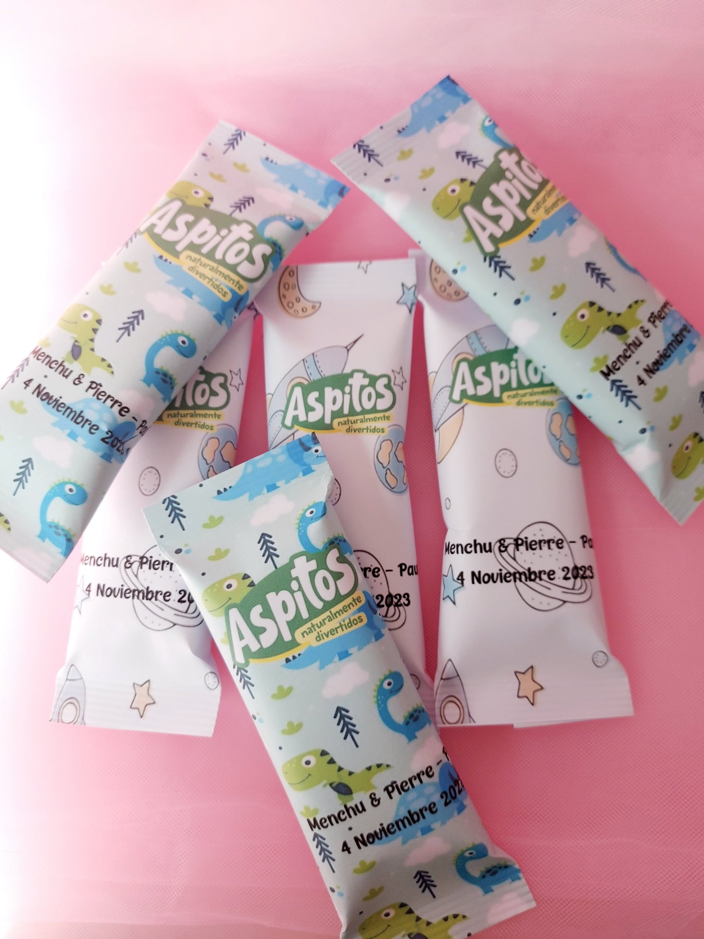 Aspitos personalizados (6 Unidades)