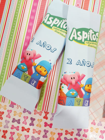 Aspitos personalizados (6 Unidades)