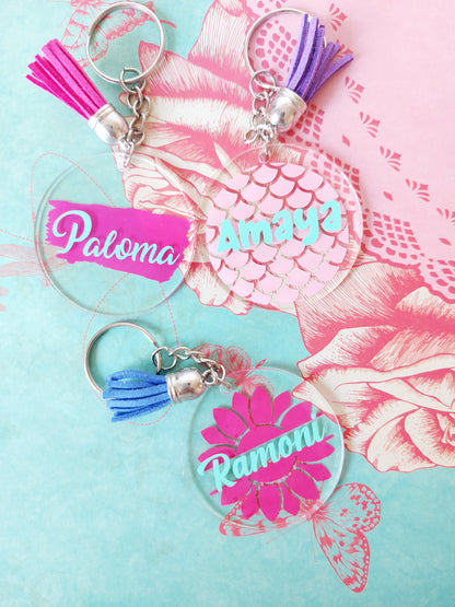 Llavero acrílico personalizado