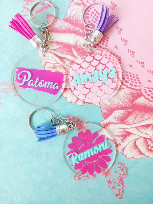 Llavero acrílico personalizado