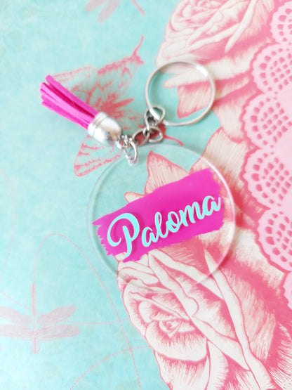 Llavero acrílico personalizado