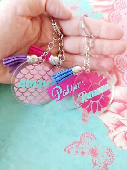 Llavero acrílico personalizado