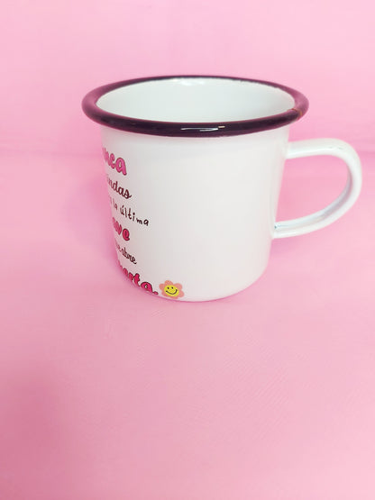 Taza Vintage "Nunca te rindas..."