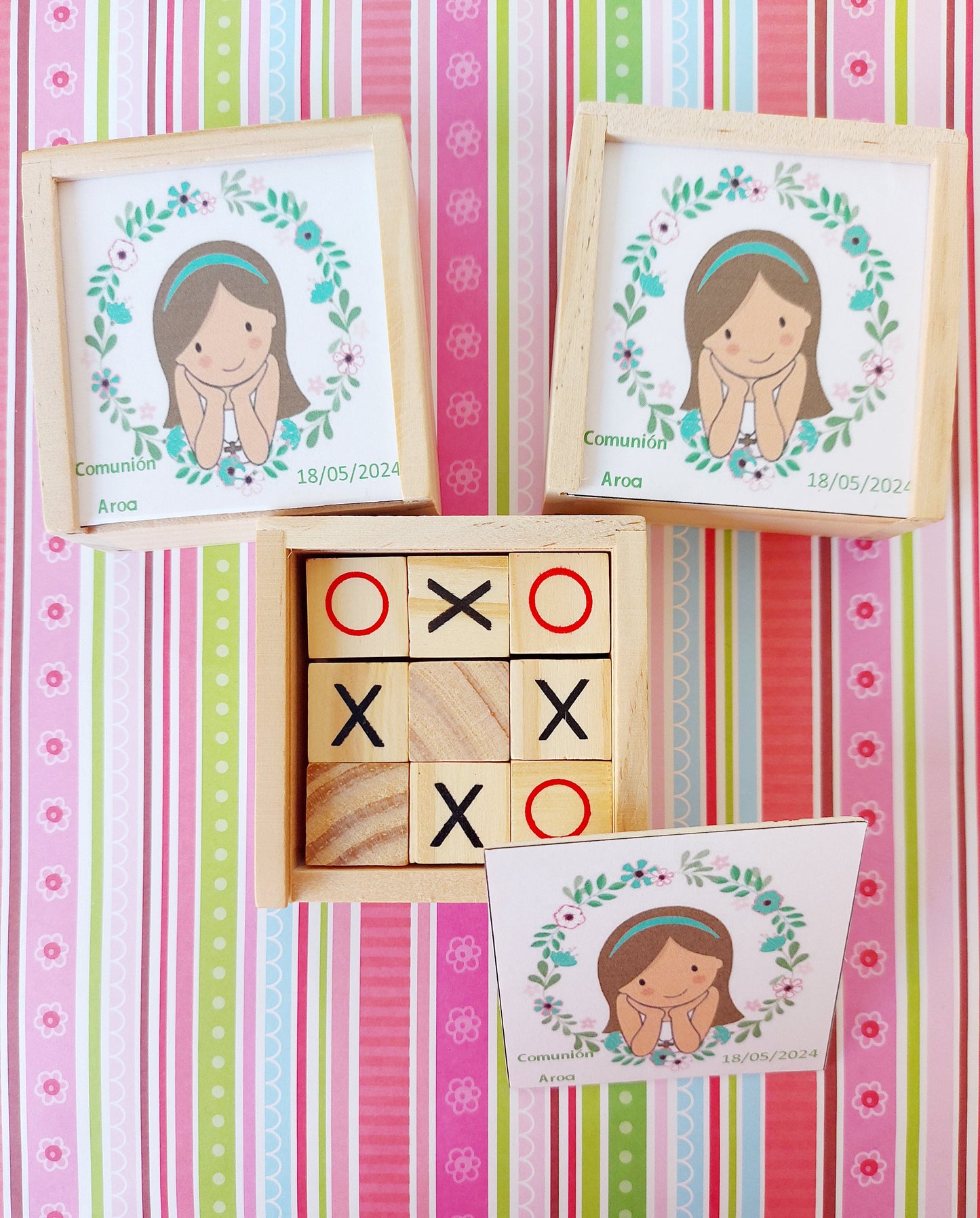 Juego de madera 3 en raya