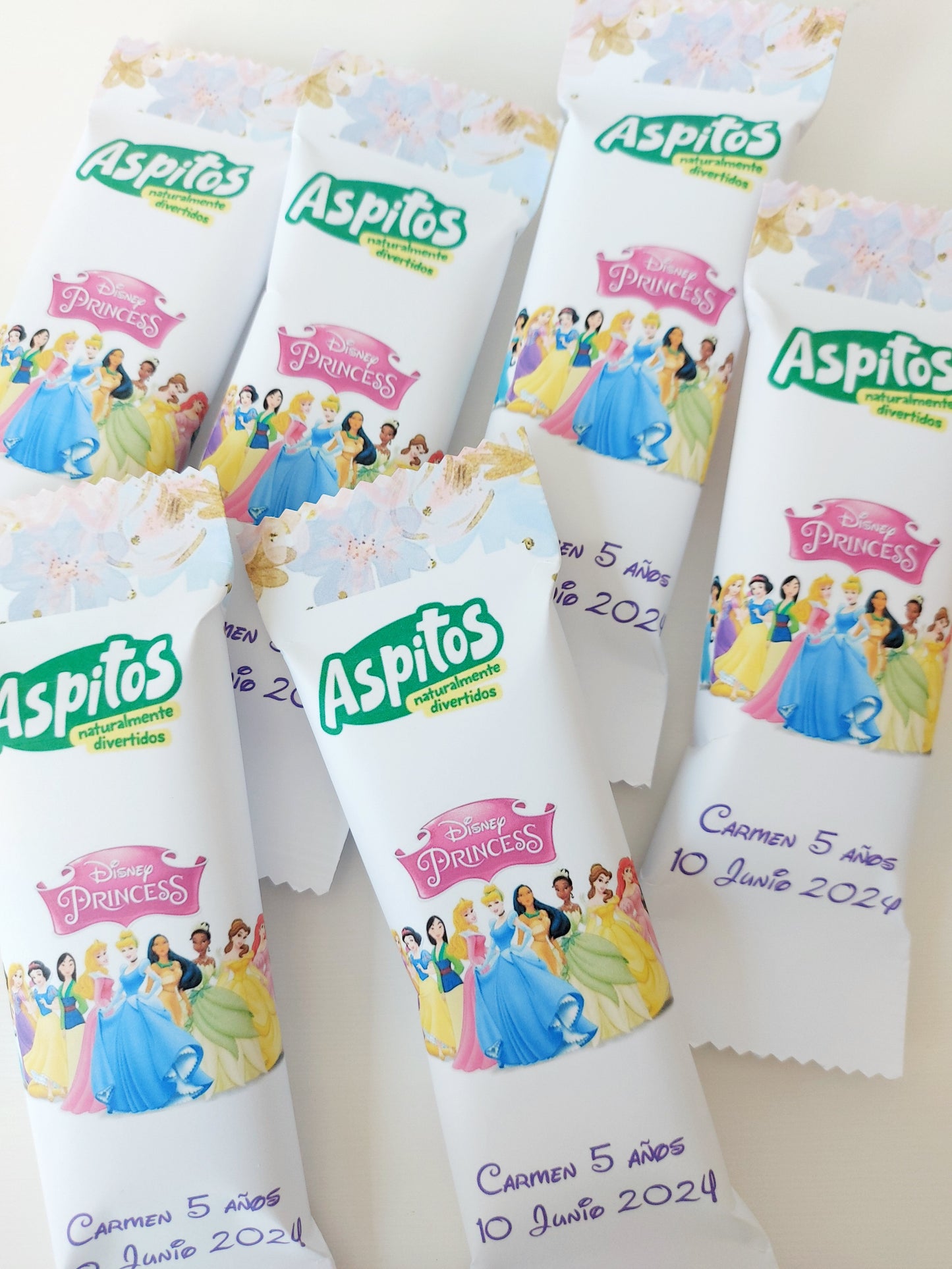 Aspitos personalizados (6 Unidades)