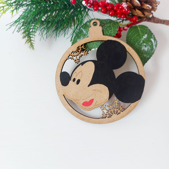 Bola Navidad Mickey Mouse pintada