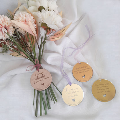 Medalla ramo de flores