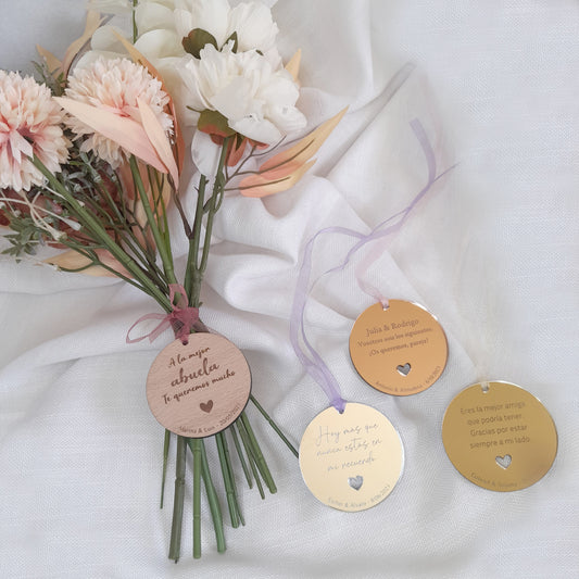 Medalla ramo de flores