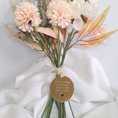 Medalla ramo de flores