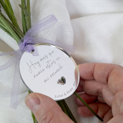 Medalla ramo de flores