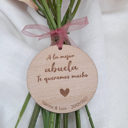 Medalla ramo de flores