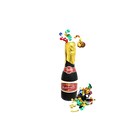 Cañón espirales en forma de botella de champagne