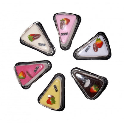 Dulce porción pastel toalla