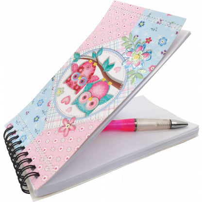 Libreta + bolígrafo búhos