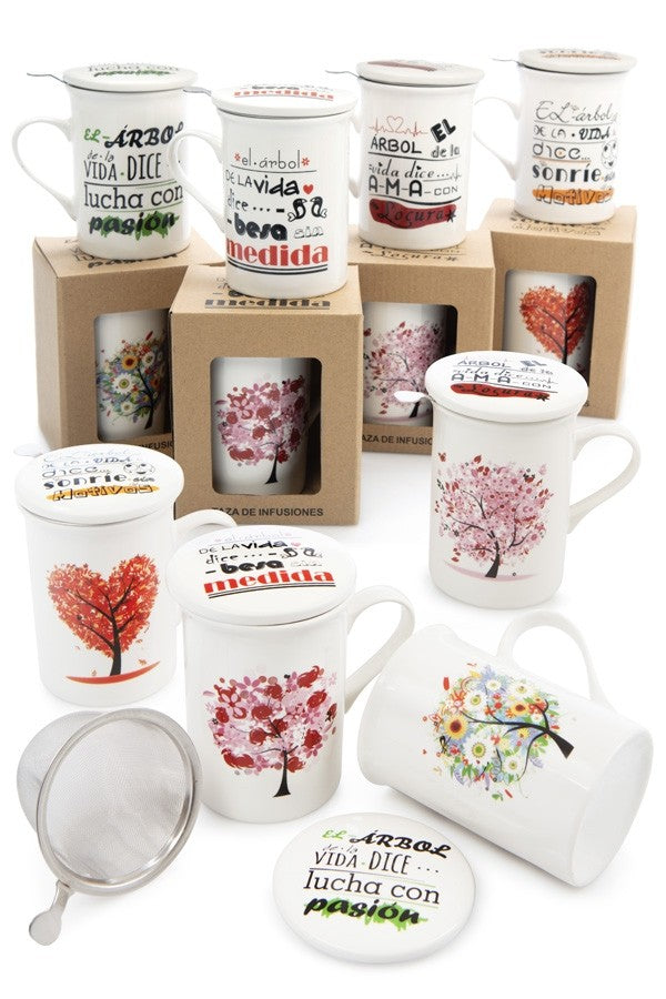 Taza infusiones "Árbol de la vida"