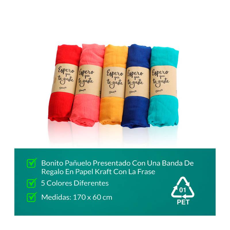 Pañuelo con presentación kraft surtido