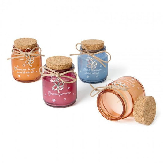 Vela "colors"con tapa