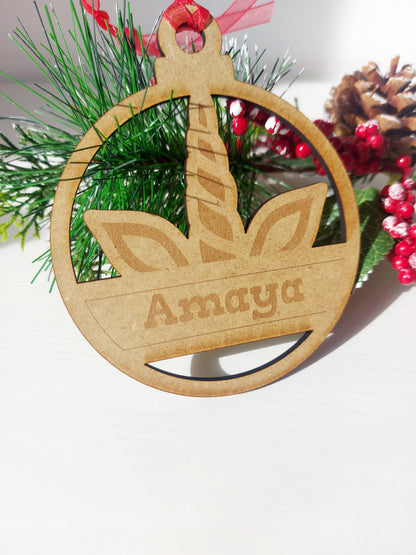 Bola Navidad Unicornio