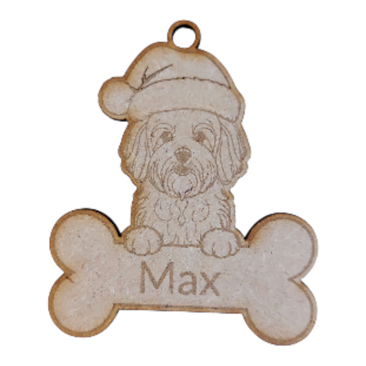 Adorno Navidad Doggy personalizado