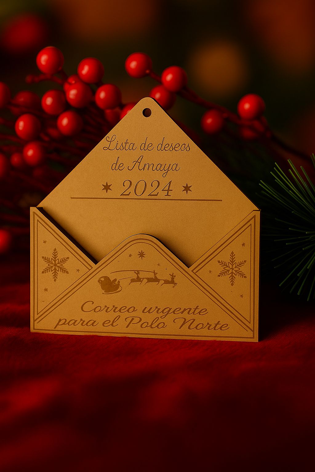 Sobre mágico Papá Noél