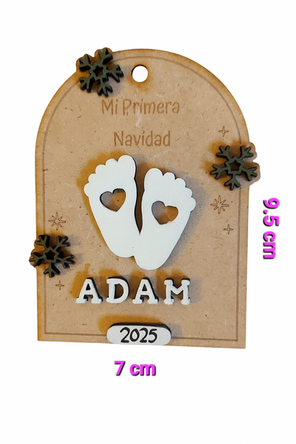 Adorno "Mi Primera Navidad -pies"