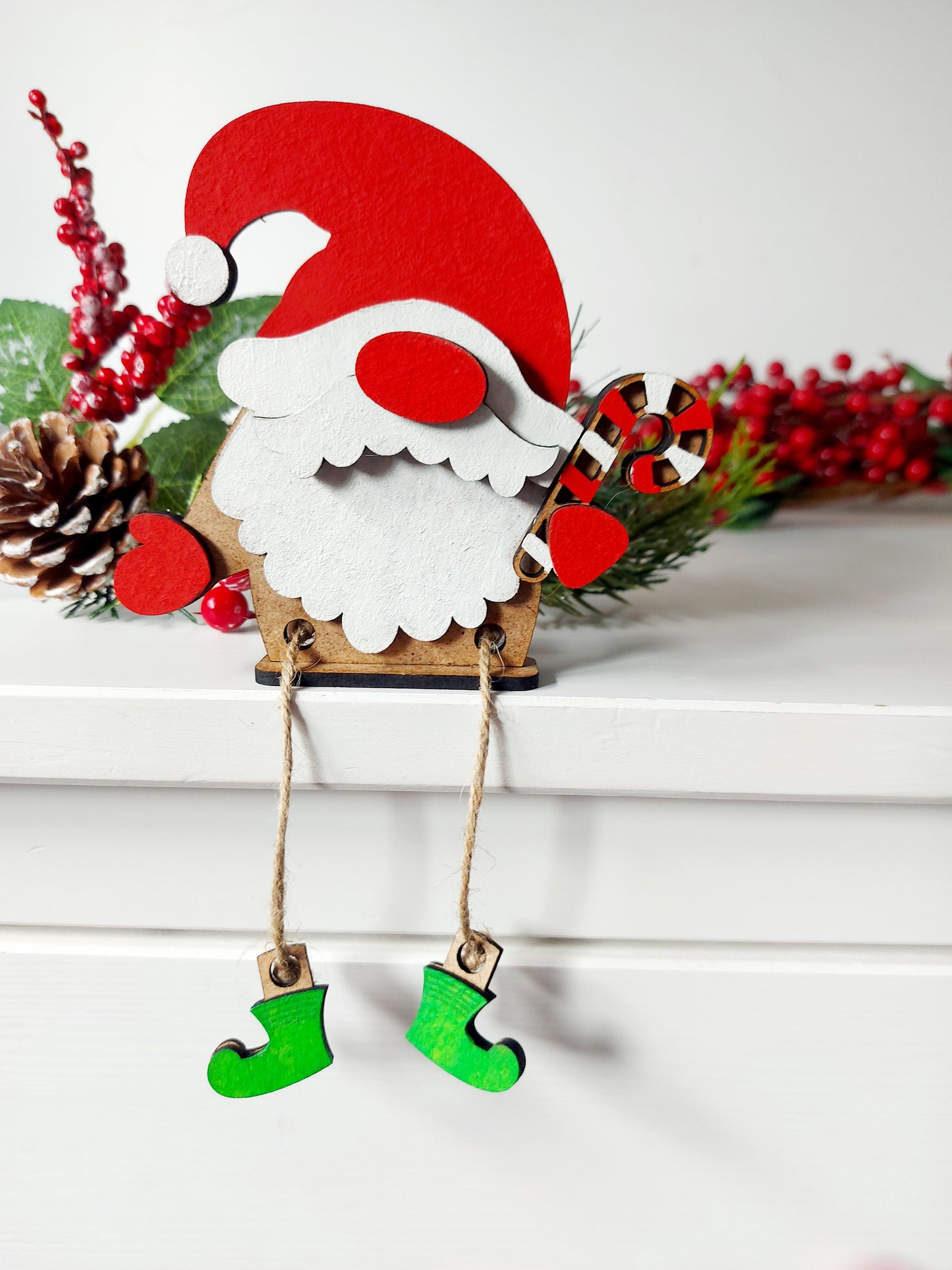 Duende Navideño bastón caramelo