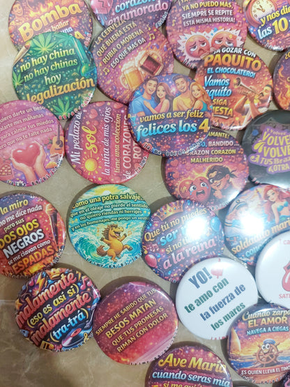 Pack chapas canciones