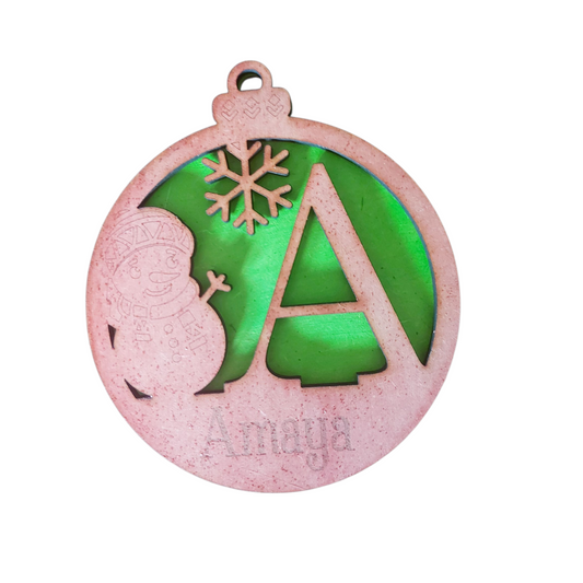 Bola muñeco nieve personalizada