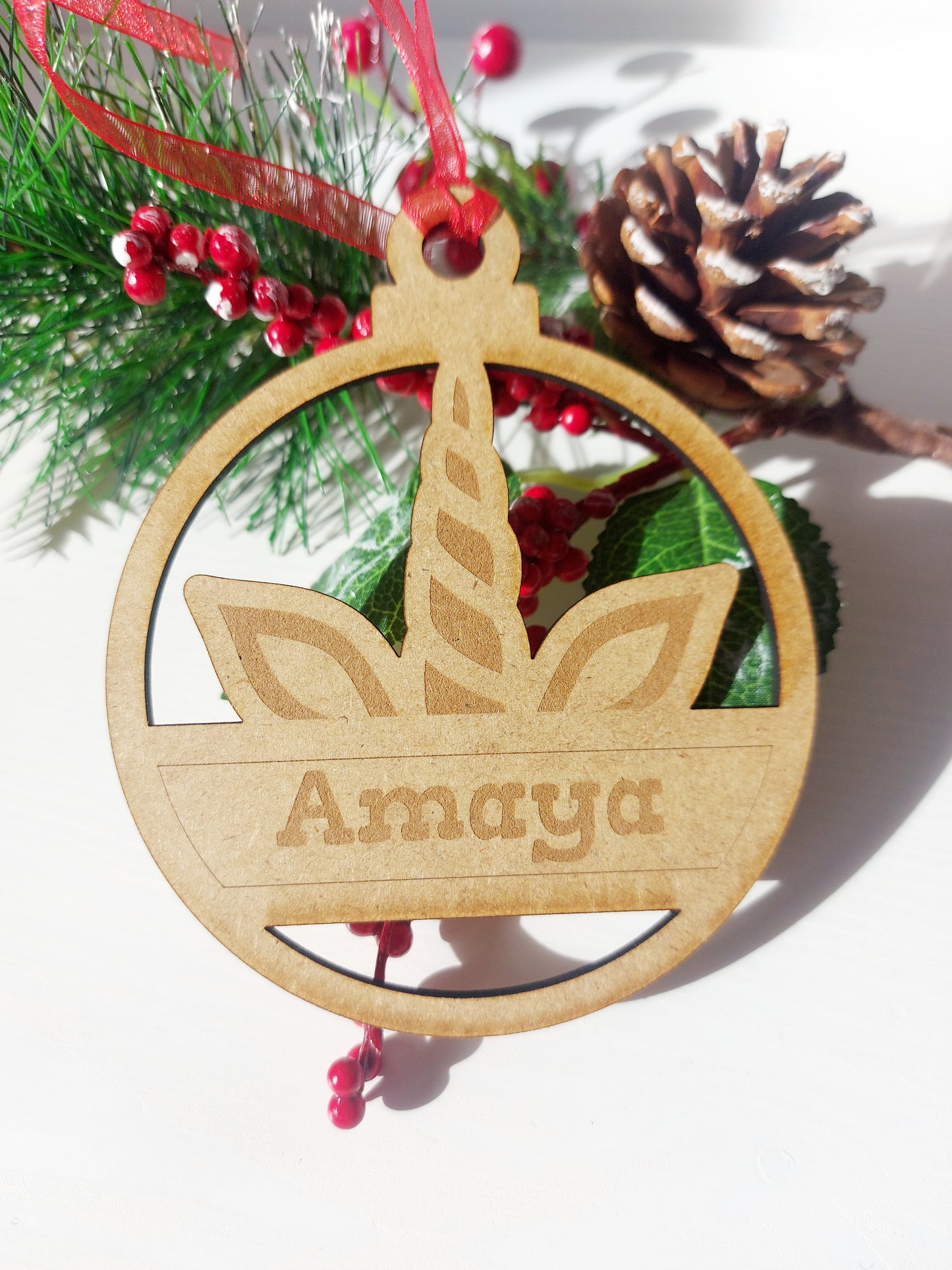 Bola Navidad Unicornio