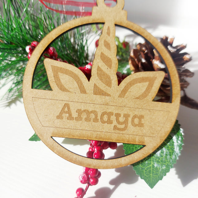 Bola Navidad Unicornio