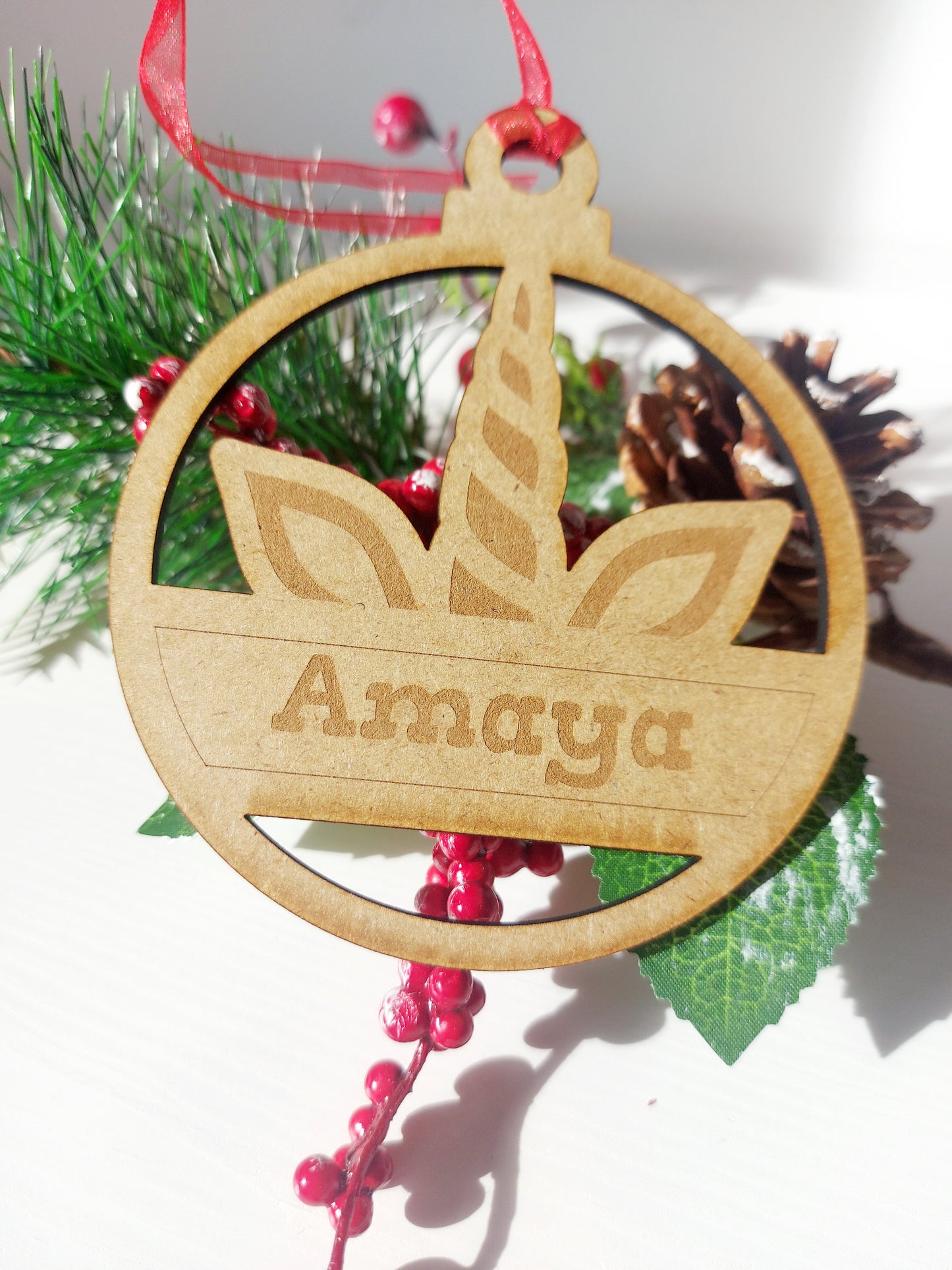 Bola Navidad Unicornio