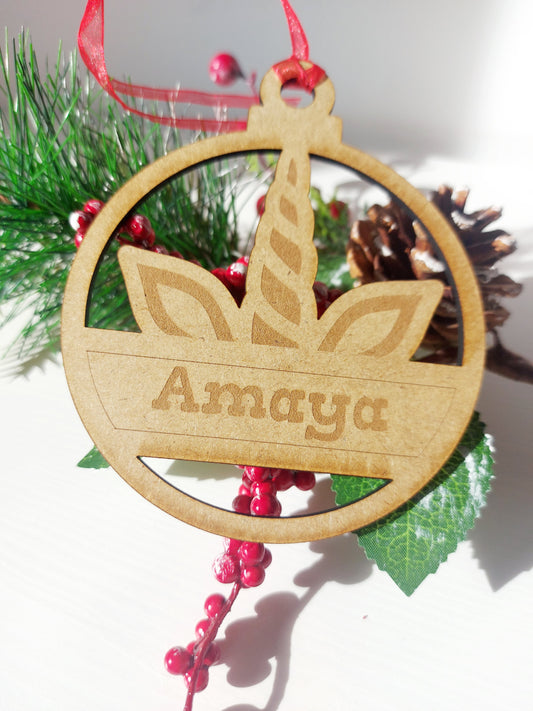 Bola Navidad Unicornio