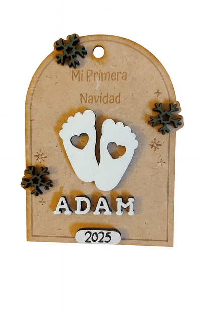 Adorno "Mi Primera Navidad -pies"