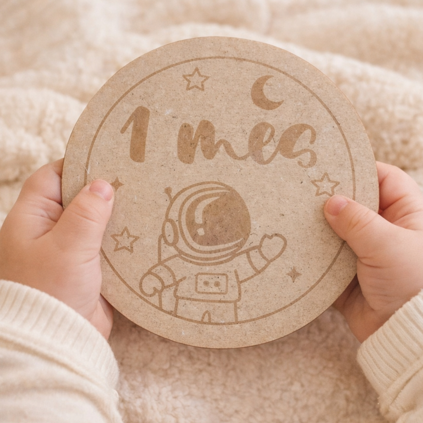 Placas cumple mes Espacio