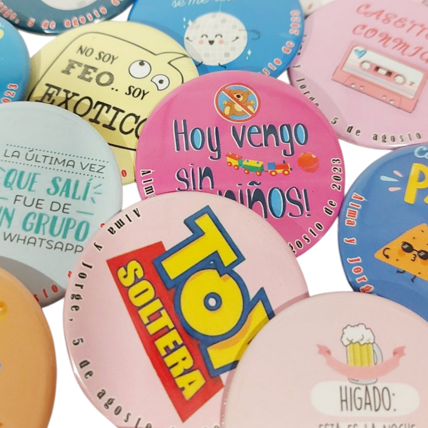 Pack chapas divertidas