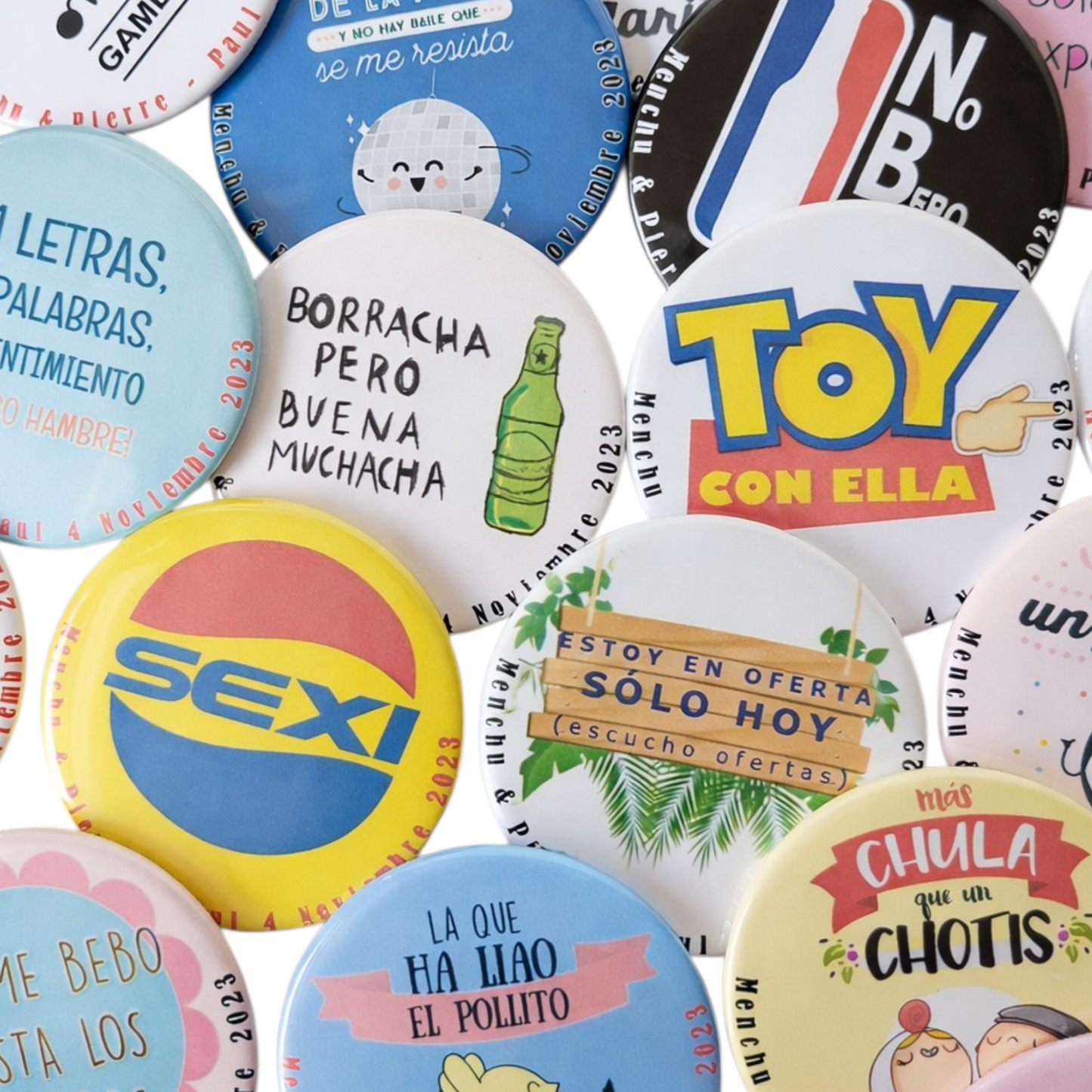 Pack chapas divertidas