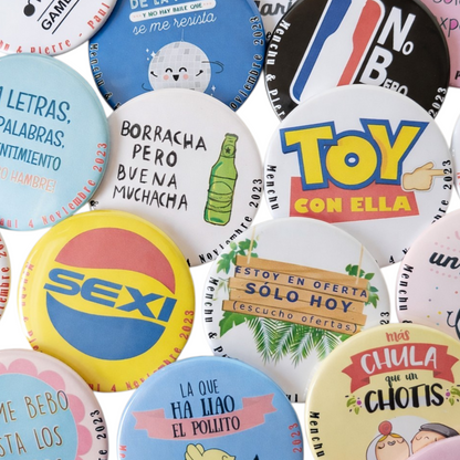 Pack chapas divertidas