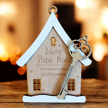 Casita- llave Papá Noel