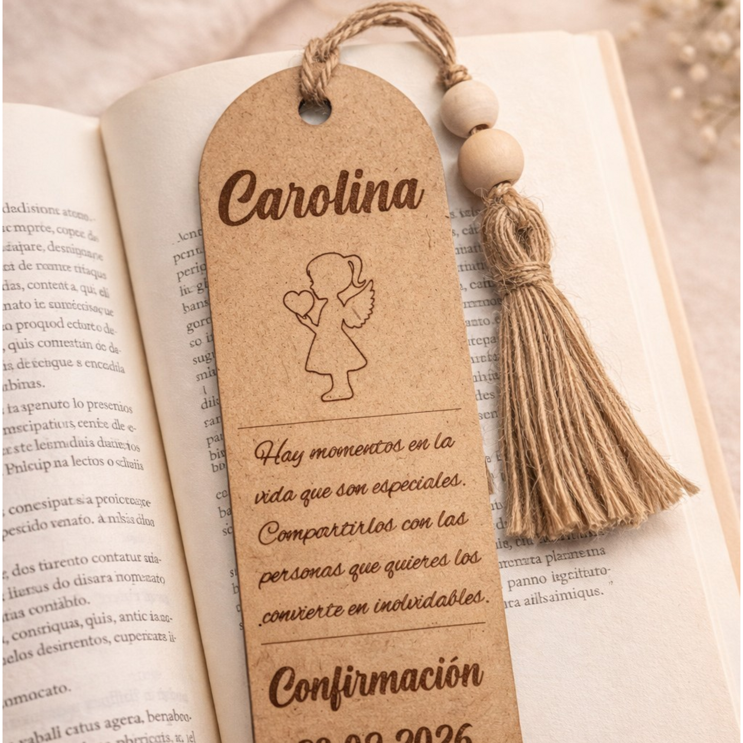 Marcapáginas personalizado